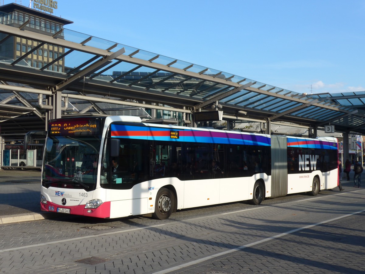 (157'302) - MBus, Mnchengladbach - Nr. 1463/MG-EB 1463 - Mercedes am 22. November 2014 beim Hauptbahnhof Mnchengladbach