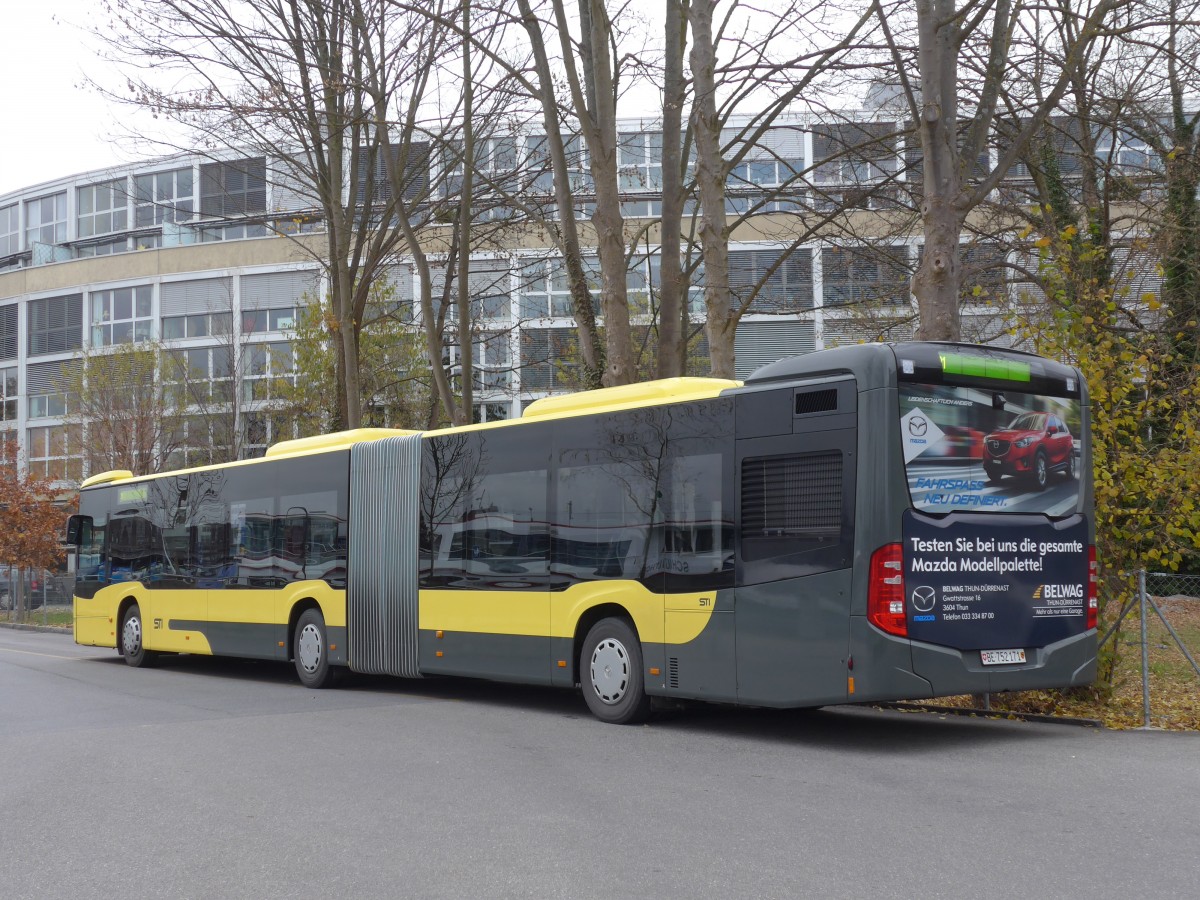 (157'685) - STI Thun - Nr. 171/BE 752'171 - Mercedes am 7. Dezember 2014 bei der Schifflndte Thun