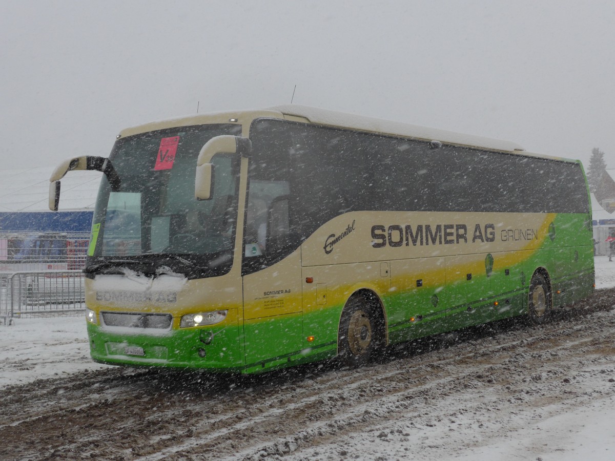 (158'257) - Sommer, Grnen - BE 470'018 - Volvo am 11. Januar 2015 in Adelboden, Weltcup