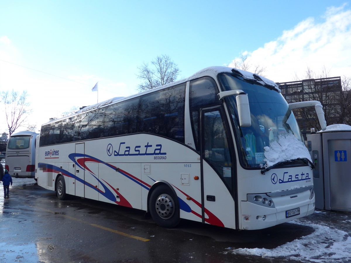 (158'523) - Aus Serbien: Lasta, Beograd - Nr. 9143/BG 061-PN - VDL Berkhof am 1. Februar 2015 in Zrich, Sihlquai