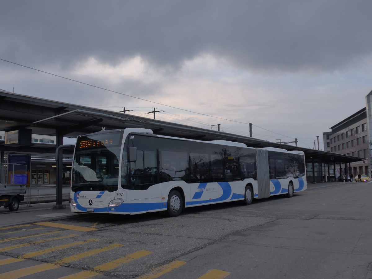 (158'584) - BOGG Wangen b.O. - Nr. 207/SO 124'950 - Mercedes am 4. Februar 2015 beim Bahnhof Olten