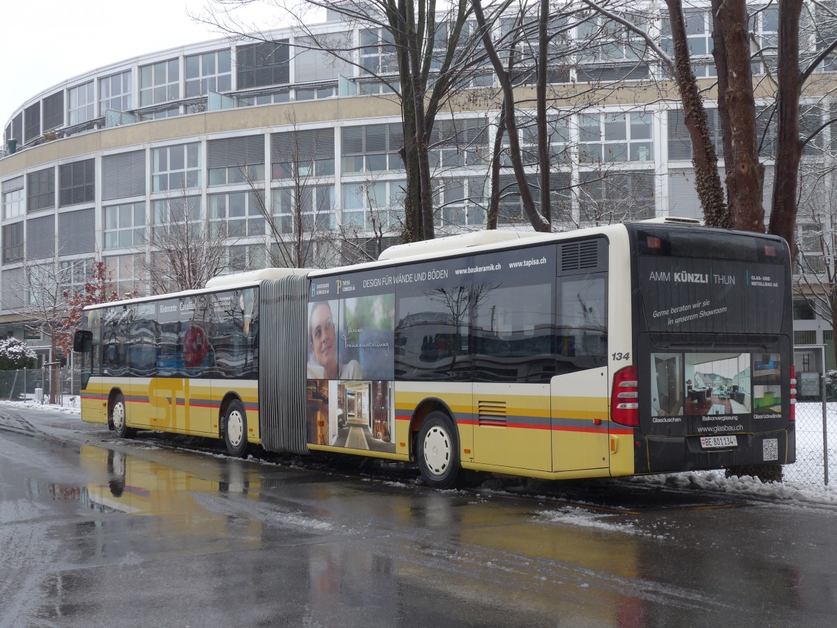 (158'797) - STI Thun - Nr. 134/BE 801'134 - Mercedes am 22. Februar 2015 bei der Schifflndte Thun