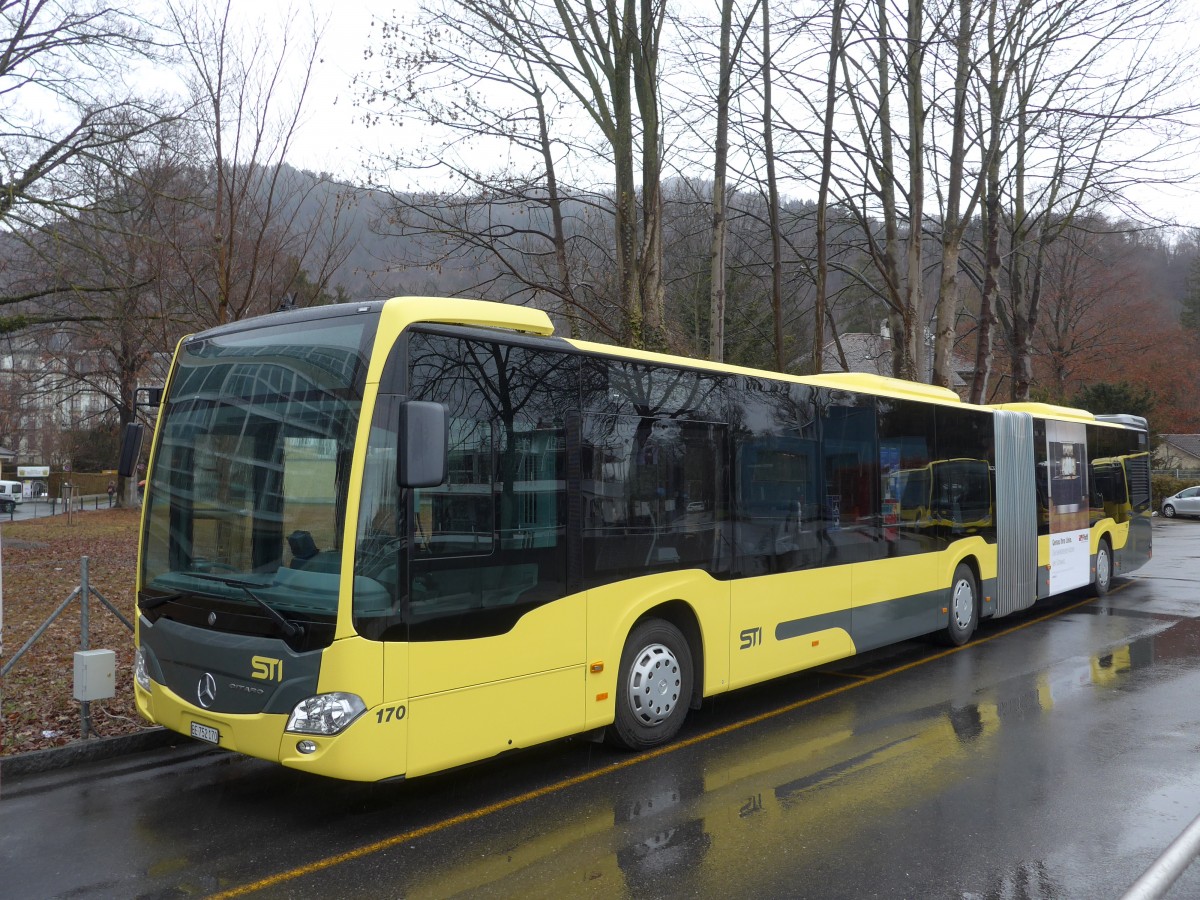 (158'886) - STI Thun - Nr. 170/BE 752'170 - Mercedes am 27. Februar 2015 bei der Schifflndte Thun