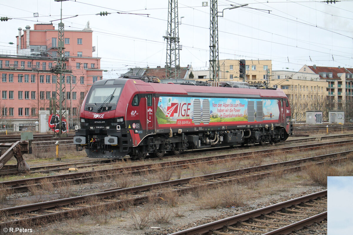 159 247-6 abgestellt im Hauptbahnhof Nürnberg. 03.02.24