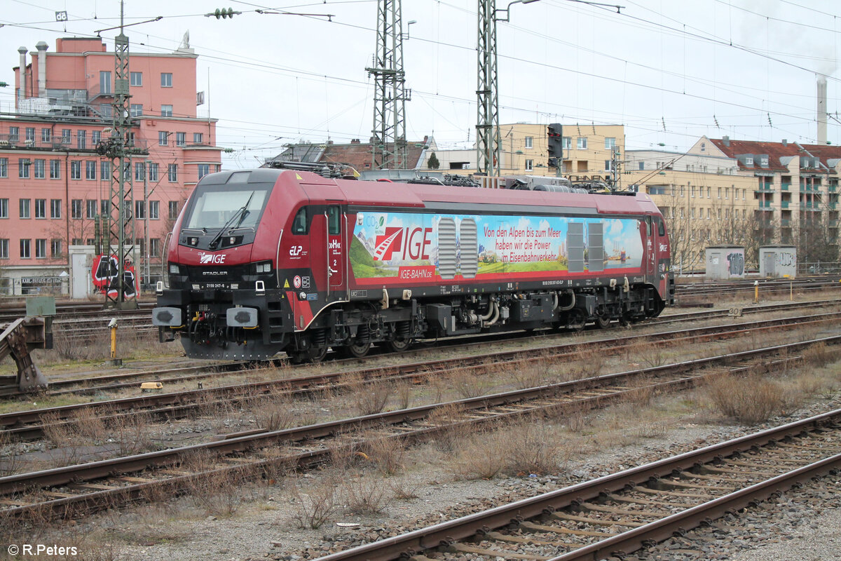 159 247-6 abgestellt im Hauptbahnhof Nürnberg. 03.02.24
