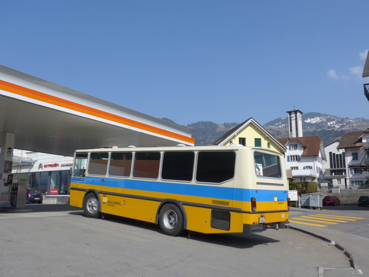 (159'332) - Schebath, Lauerz - SZ 47'547 - FBW/Hess (ex BBSV Sattelegg; ex P 23'422) am 18. Mrz 2015 in Schwyz, Coop Pronto