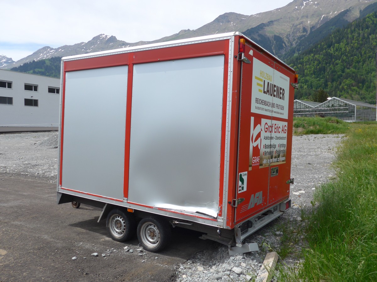 (160'489) - AFA Adelboden - Nr. 63 - Zbinden Gepckanhnger am 14. Mai 2015 in Frutigen, Garage