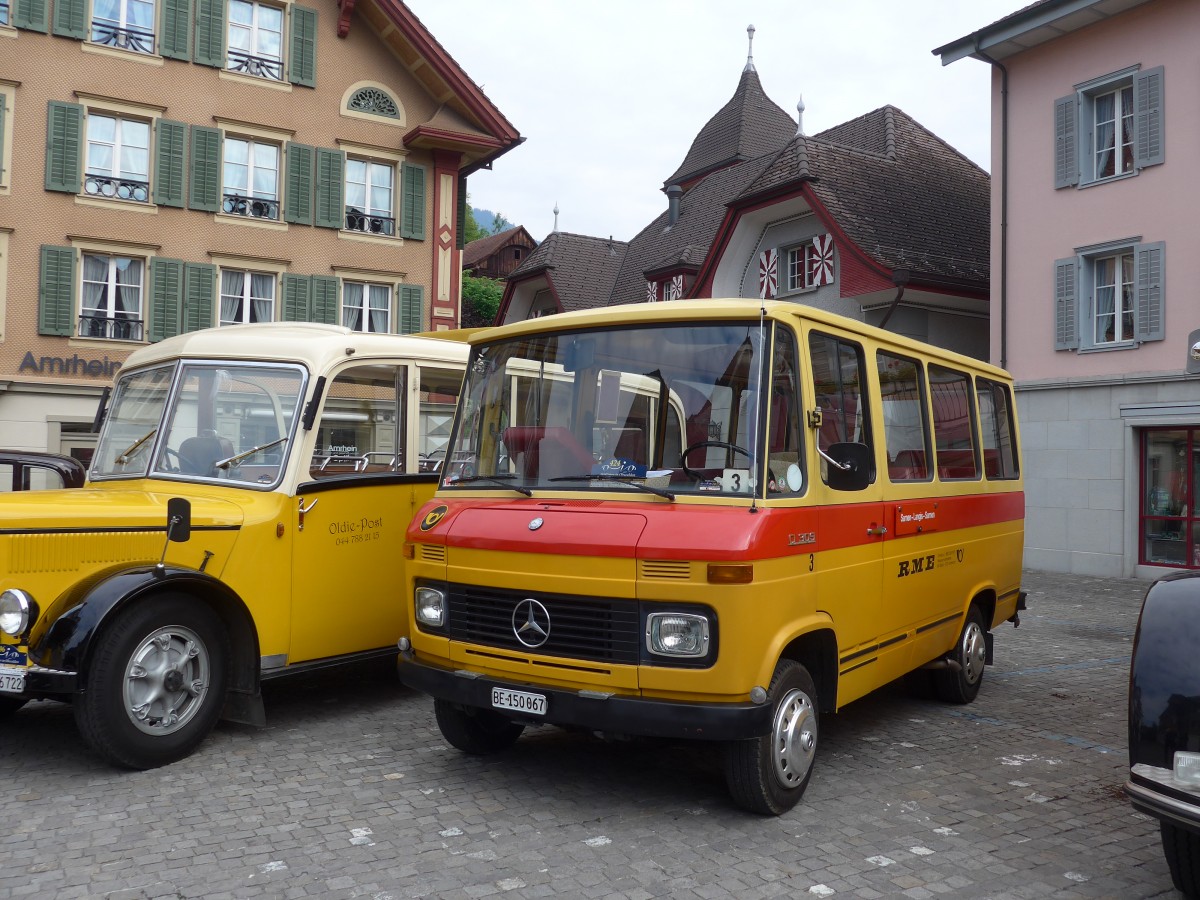 (160'898) - Scheidegger, Schnbhl - Nr. 3/BE 150'067 - Mercedes (ex Mller, Ennetmoos Nr. 3; ex Berwert, Stalden; ex Privat) am 24. Mai 2015 in Sarnen, OiO