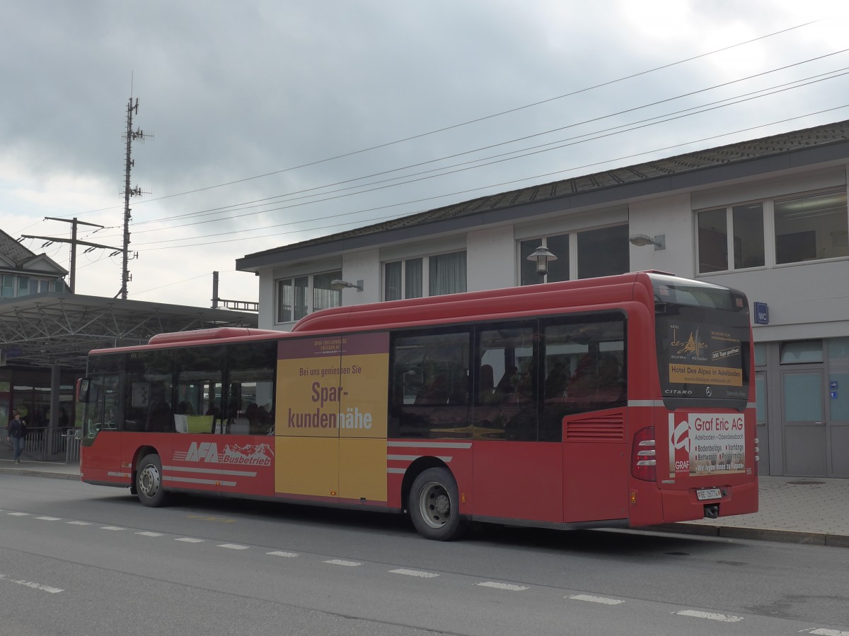 (161'059) - AFA Adelboden - Nr. 95/BE 26'774 - Mercedes am 27. Mai 2015 beim Bahnhof Frutigen