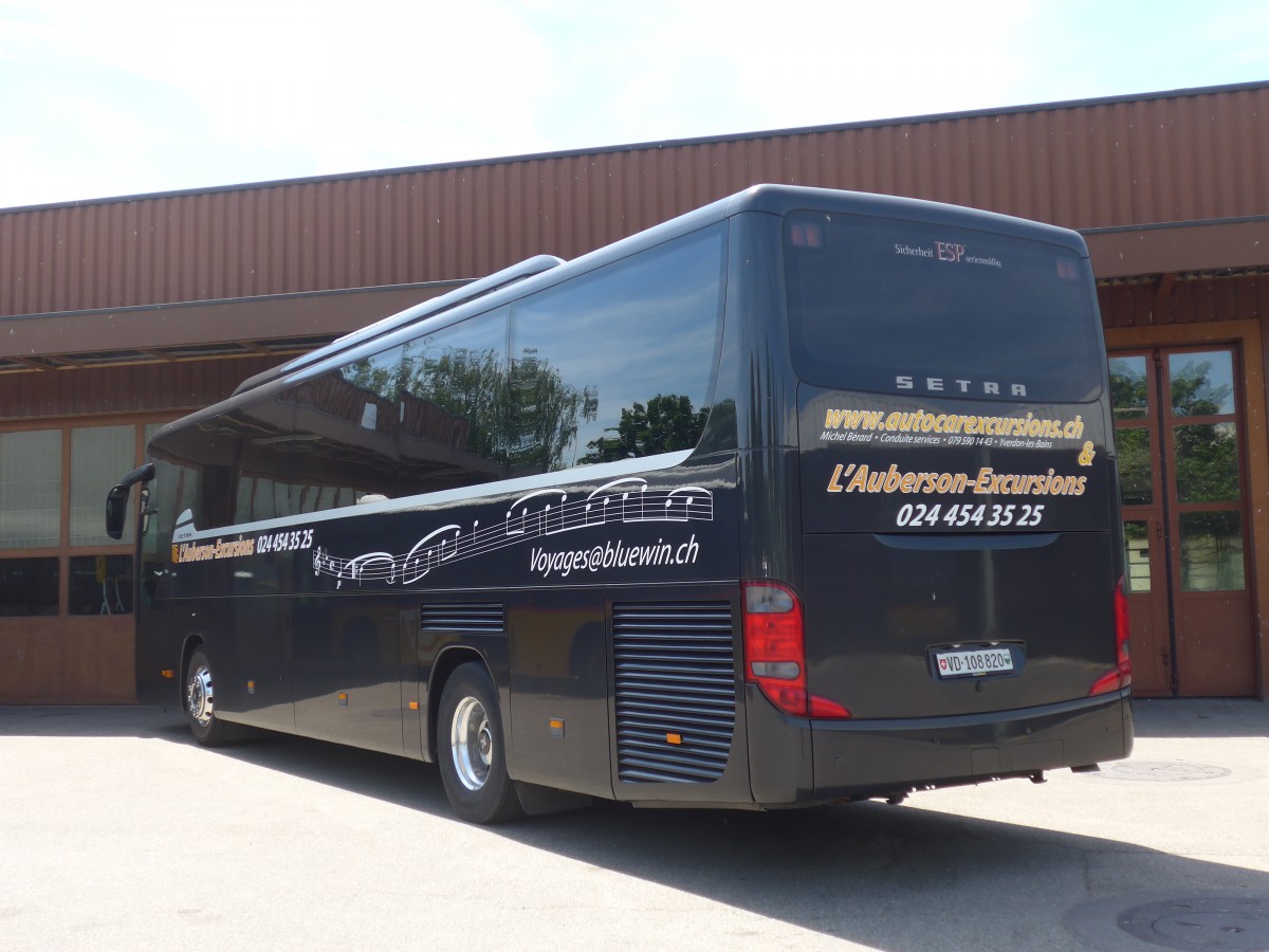 (161'289) - Brard, Yverdon - VD 108'820 - Setra am 28. Mai 2015 in Yverdon, Postgarage