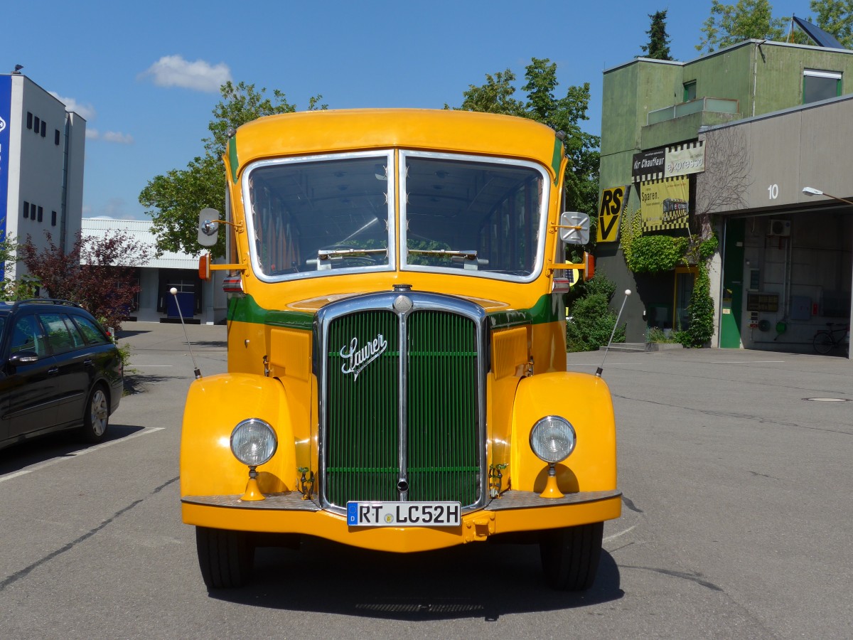 (162'539) - Hogenmller, Reutlingen - RT-LC 52H - Saurer/R&J (ex AvH Heimenschwand Nr. 1) am 24. Juni 2015 in Reutlingen, Betriebshof