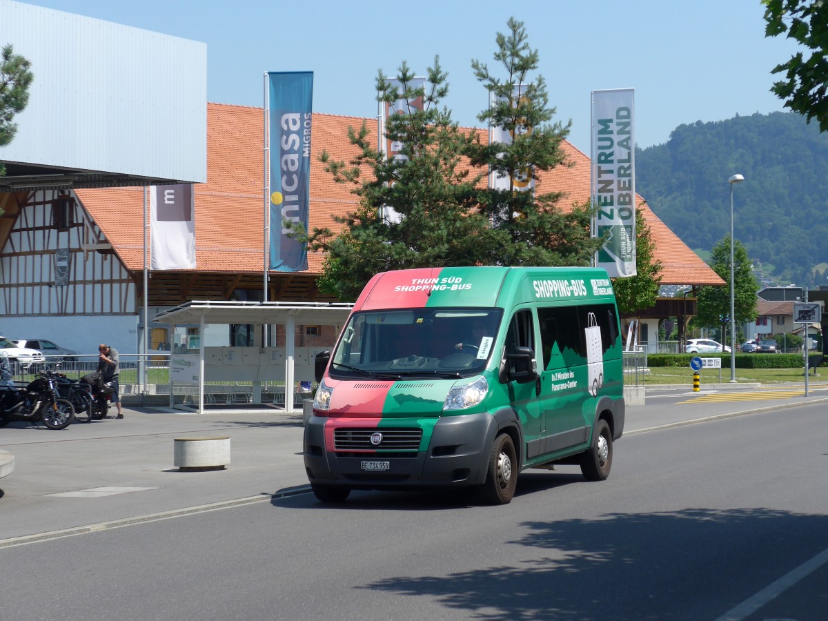 (162'913) - Shopping-Bus, Thun - BE 734'959 - Fiat am 2. Juli 2015 in Thun, Zentrum Oberland