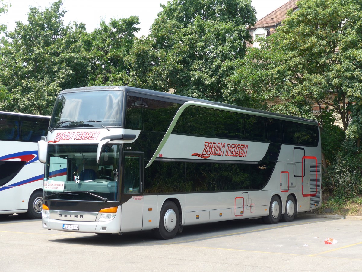 (162'943) - Aus Serbien: Zoran, Jagodina - Nr. 80/JA 029-YH - Setra am 6. Juli 2015 in Zrich, Sihlquai