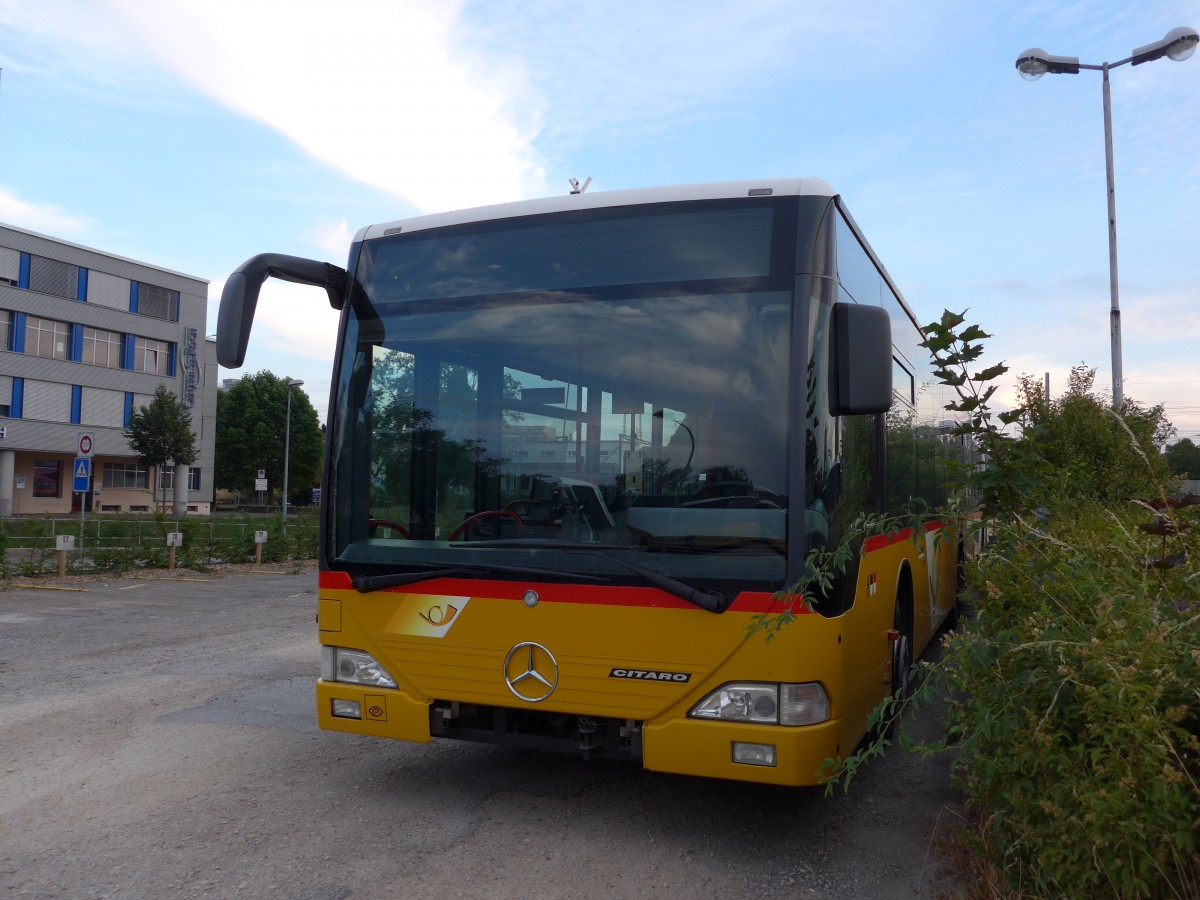 (163'066) - CarPostal Ouest - Mercedes (ex PostAuto Bern; ex P 25'380) am 12. Juli 2015 in Yverdon, Garage