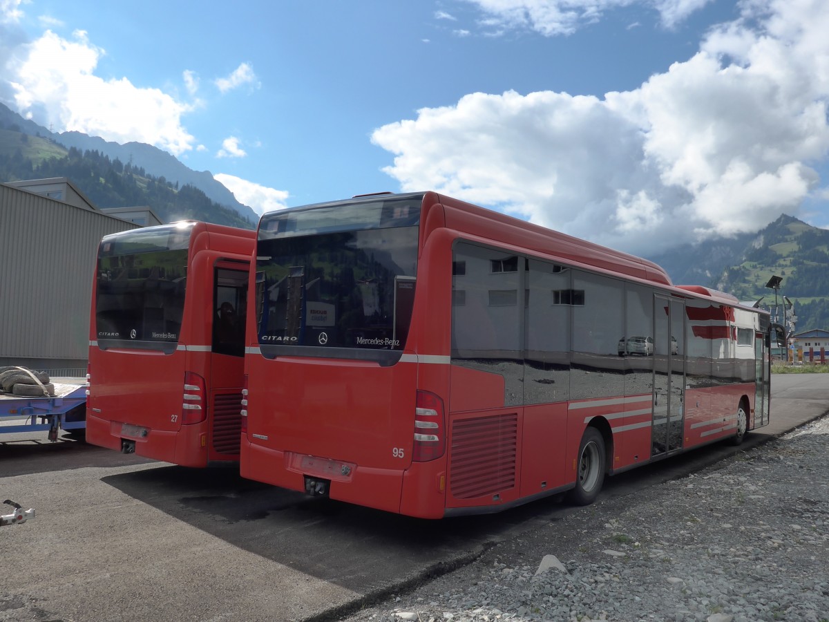 (164'405) - AFA Adelboden - Nr. 95 - Mercedes am 6. September 2015 in Frutigen, Garage