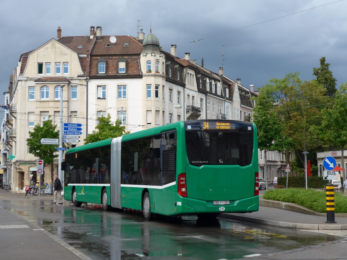 (164'716) - BVB Basel - Nr. 7015/BS 99'315 - Mercedes am 14. September 2015 in Basel, Wettsteinplatz