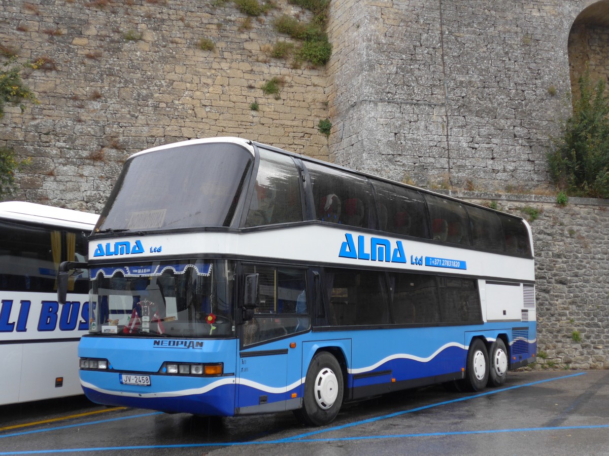 (165'594) - Aus Lettland: Alma, Riga - JV-2458 - Neoplan am 23. September 2015 in San Marino