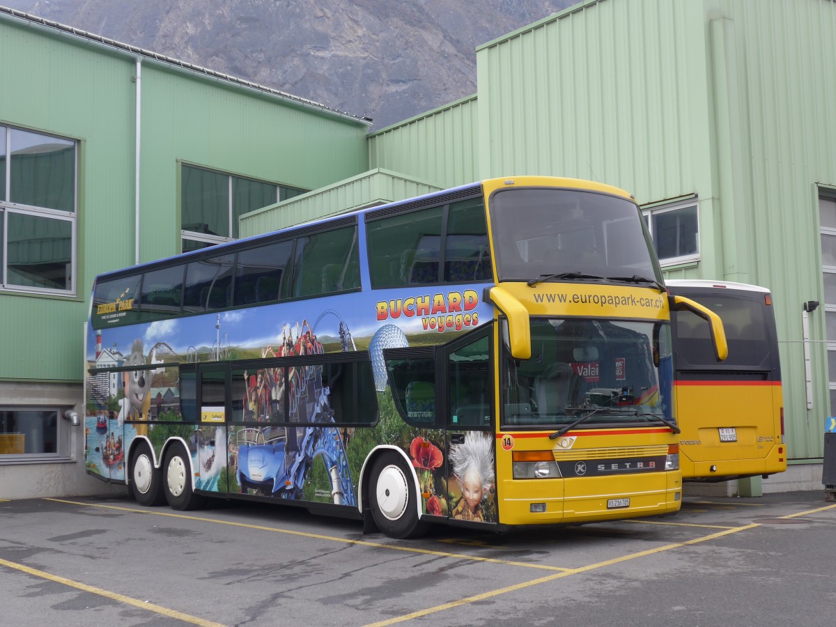 (167'553) - Buchard, Leytron - Nr. 14/VS 216'705 - Setra am 29. November 2015 in Leytron, Garage