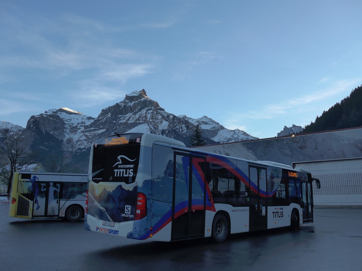 (167'887) - EAB Engelberg - Nr. 5/OW 10'241 - Mercedes (ex VZO Grningen; ex Vorfhrfahrzeug) am 25. Dezember 2015 in Engelberg, Titlisbahnen