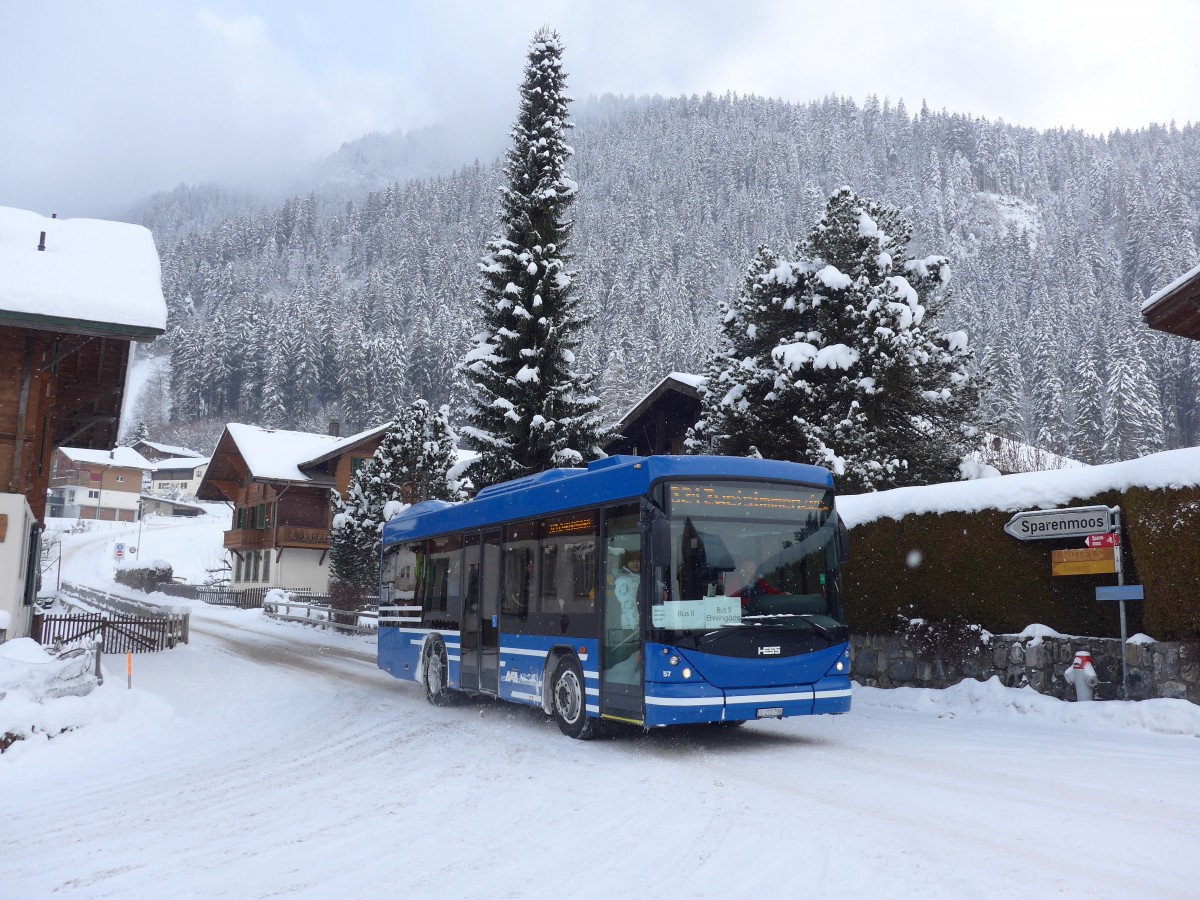 (168'473) - AFA Adelboden - Nr. 57/BE 272'798 - Scania/Hess am 17. Januar 2016 in Zweisimmen, Obegg