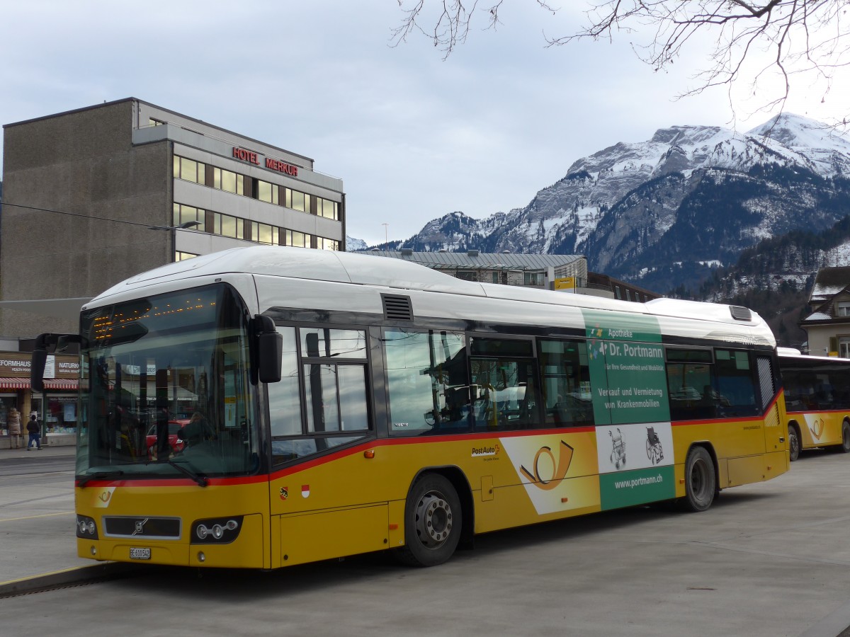 (168'572) - PostAuto Bern - BE 610'542 - Volvo am 24. Januar 2016 beim Bahnhof Interlaken West