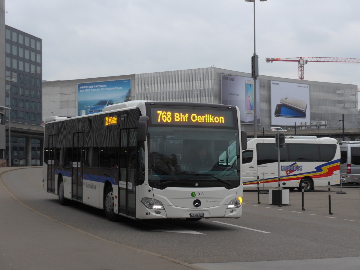 (168'895) - Welti-Furrer, Bassrsdorf - Nr. 64/ZH 448'964 - Mercedes am 24. Februar 2016 in Zrich, Flughafen