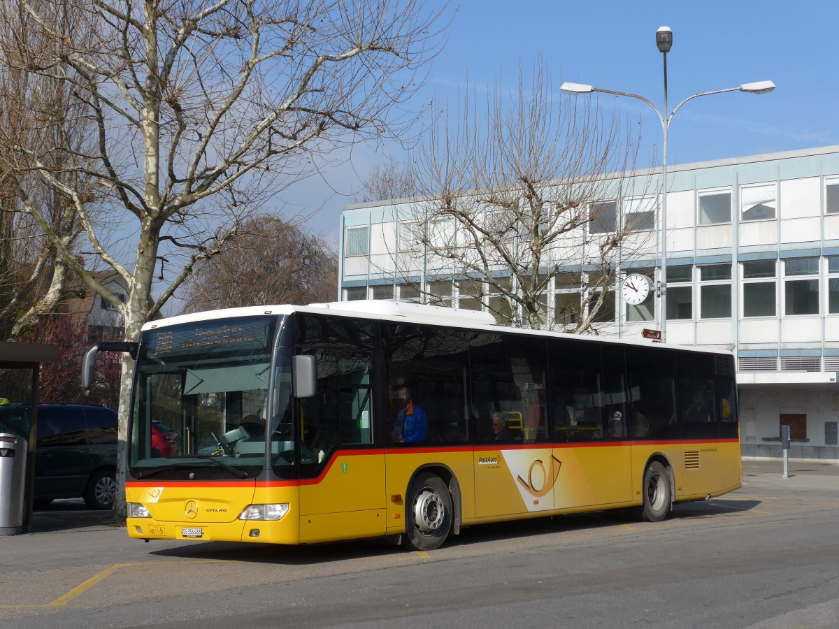 (168'949) - PostAuto Ostschweiz - SG 356'488 - Mercedes (ex Schmidt, Oberbren) am 27. Februar 2016 beim Bahnhof Buchs