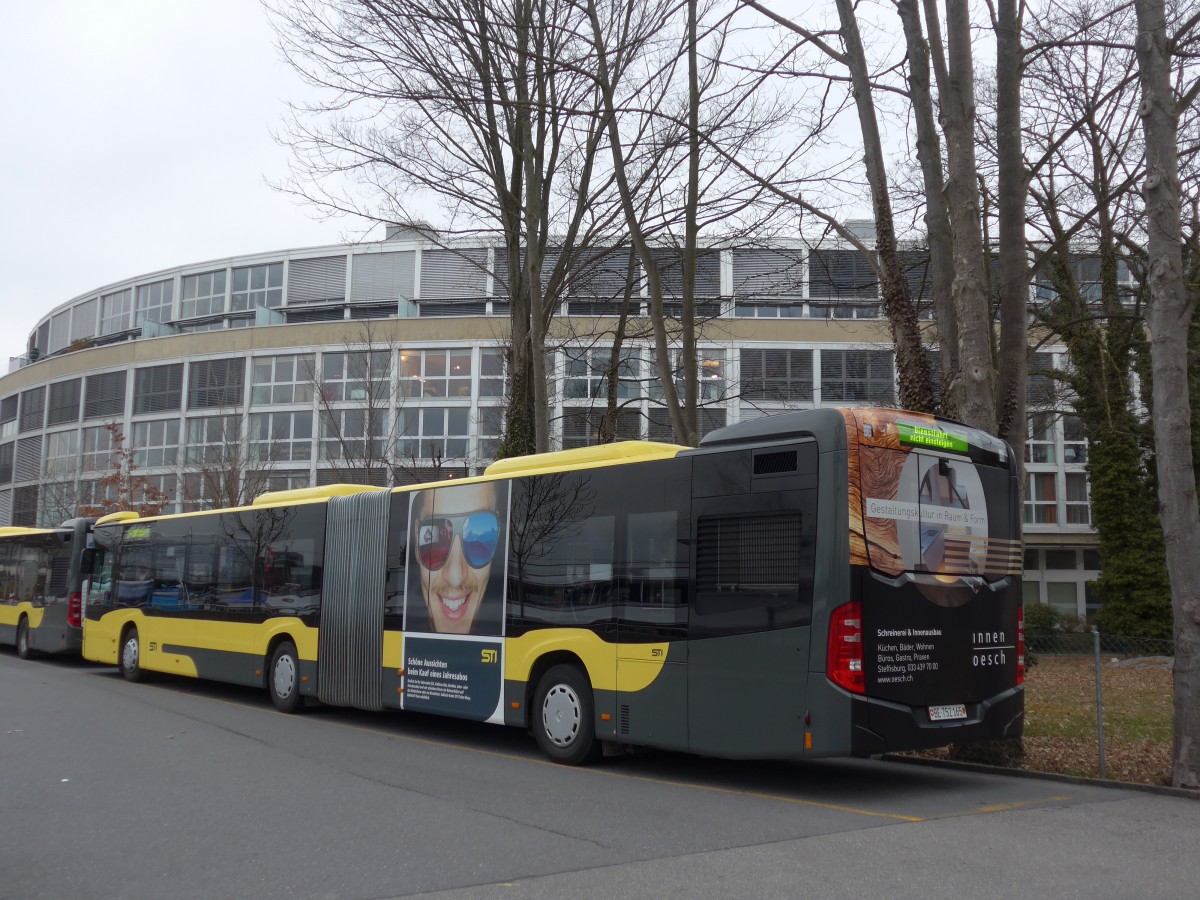 (169'014) - STI Thun - Nr. 165/BE 752'165 - Mercedes am 29. Februar 2016 bei der Schifflndte Thun