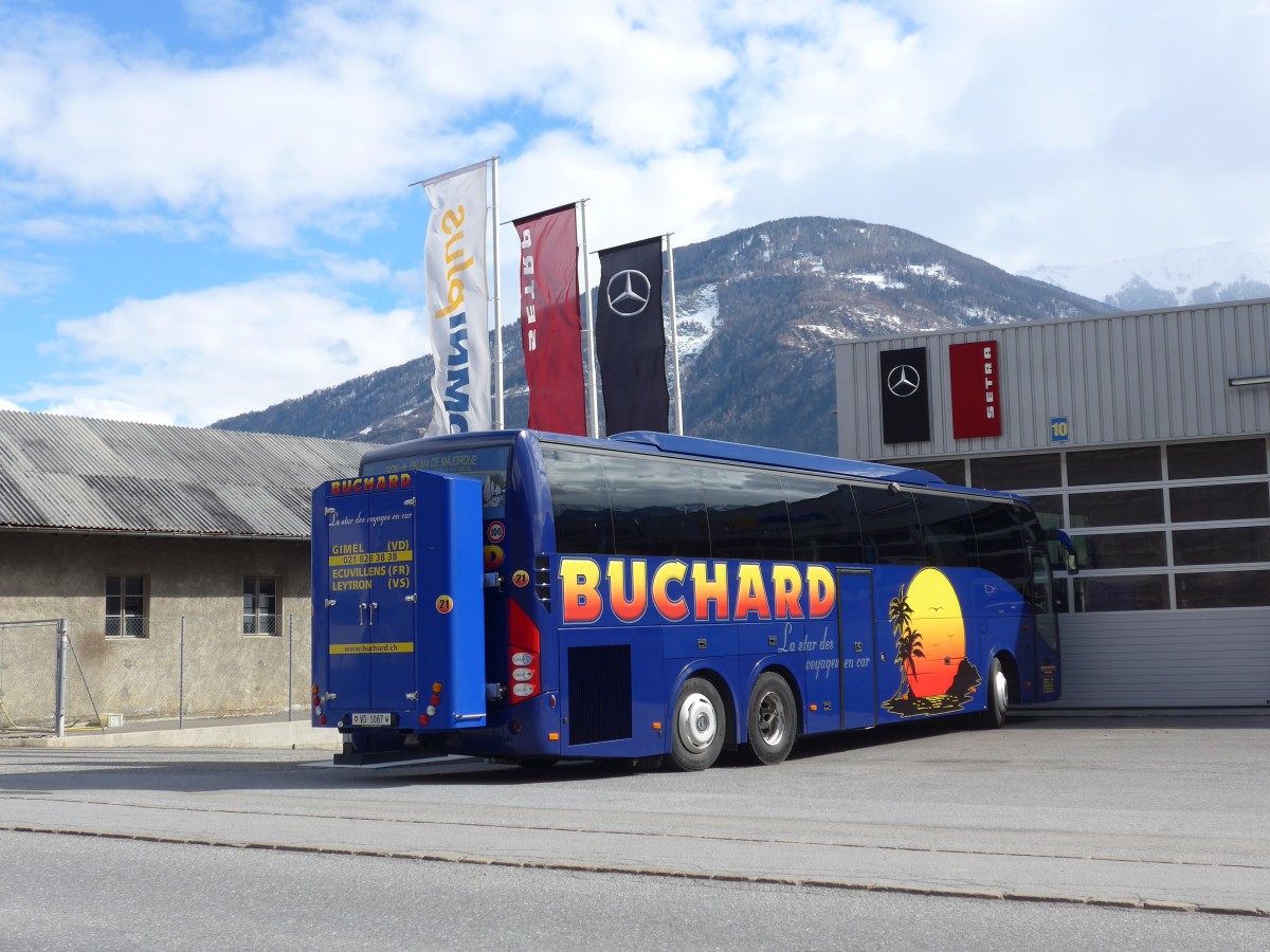 (169'036) - Buchard, Leytron - Nr. 21/VD 1087 - Volvo am 6. Mrz 2016 in Leytron, Garage