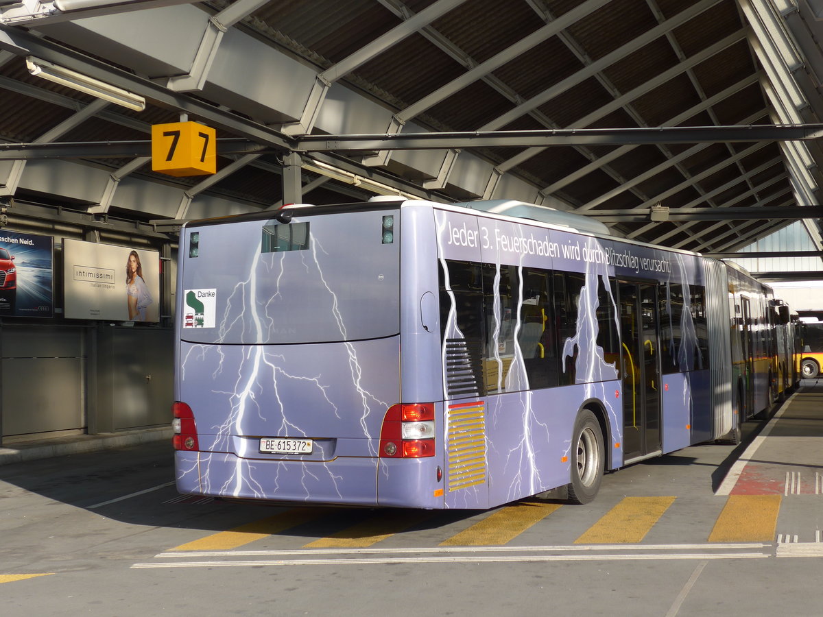 (169'257) - PostAuto Bern - Nr. 667/BE 615'372 - MAN am 19. Mrz 2016 in Bern, Postautostation