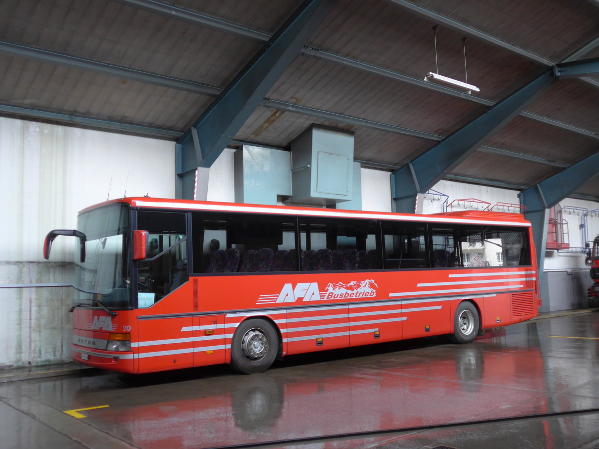 (169'527) - AFA Adelboden - Nr. 20/BE 26'706 - Setra (ex Nr. 6) am 27. Mrz 2016 im Autobahnhof Adelboden