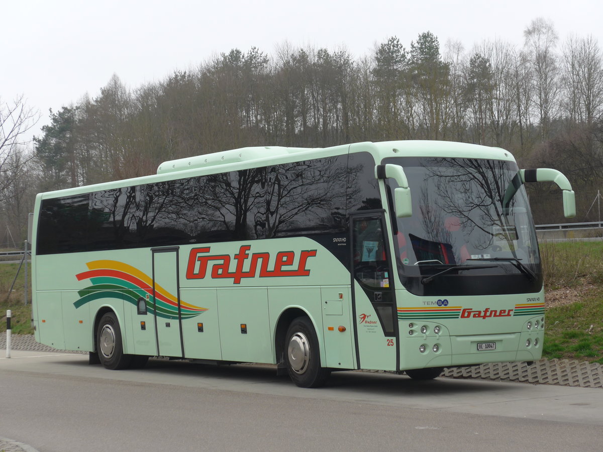 (169'634) - Gafner, Thun - Nr. 25/BE 13'047 - Temsa am 2. April 2016 in Kemptthal, Raststtte