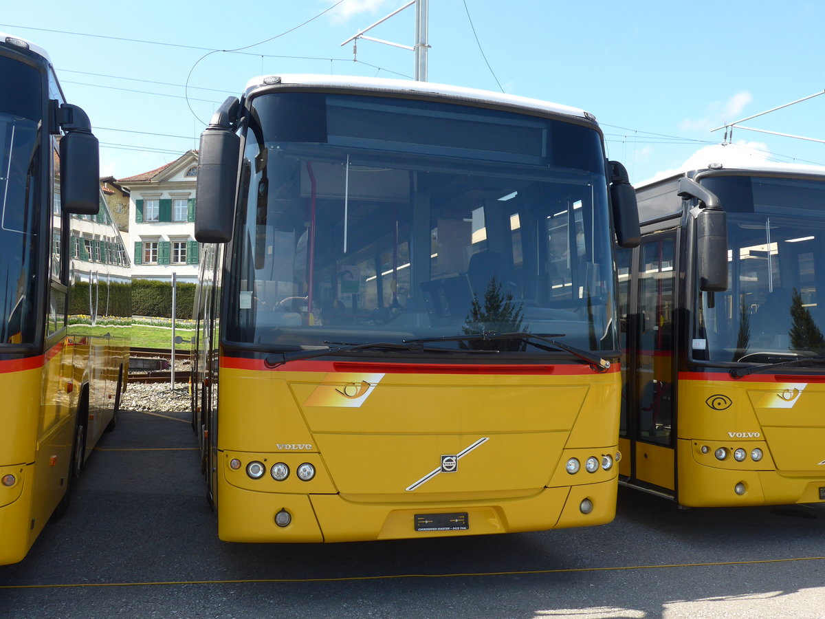 (169'916) - PostAuto Ostschweiz - (AR 14'852) - Volvo am 12. April 2016 in Heiden, Garage