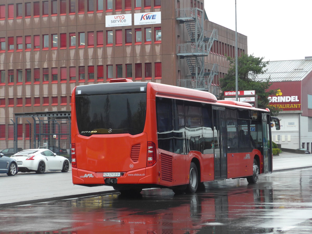 (169'961) - AFA Adelboden - Nr. 96/ZH 32'918 U - Mercedes am 14. April 2016 in Bassersdorf, Buszentrum Glattal