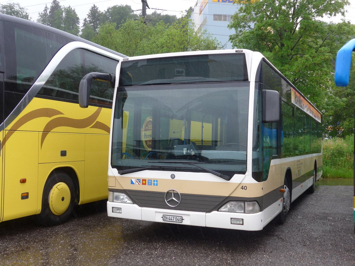 (170'537) - AZZK Zollikon - Nr. 40/ZH 447'040 - Mercedes (ex Welti-Furrer, Z�rich Nr. 92) am 13. Mai 2016 in Kloten, EvoBus