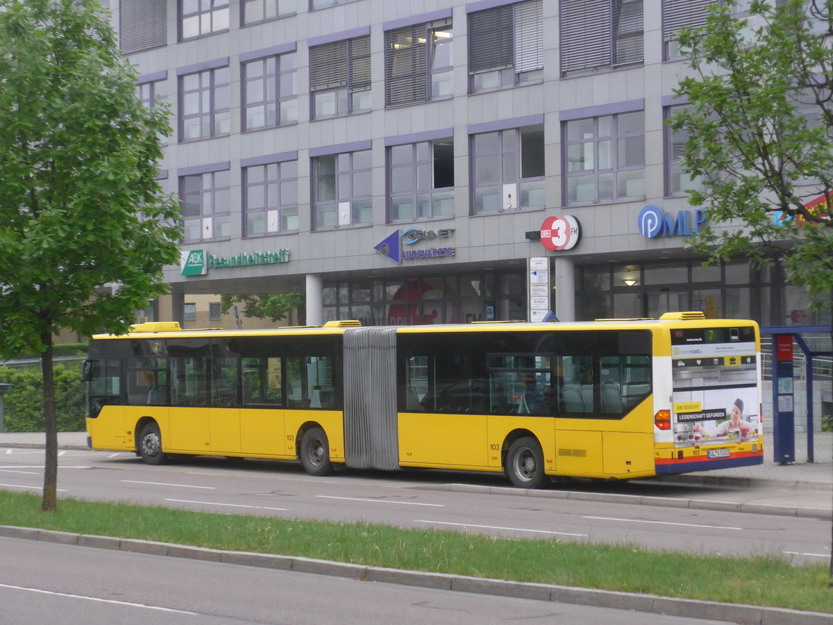 (171'114) - SWU Ulm - Nr. 103/UL-A 5103 - Mercedes am 20. Mai 2016 in Ulm, Congress Centrum