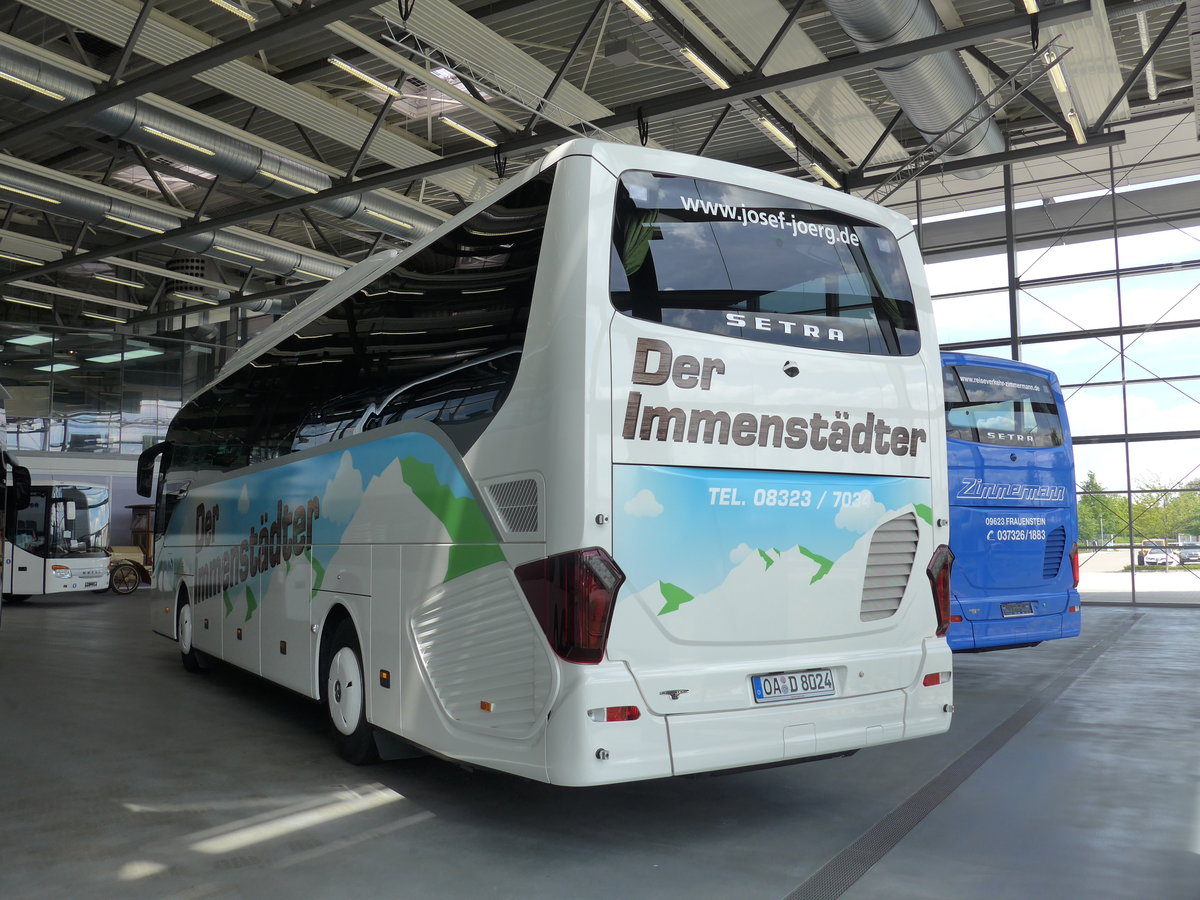 (171'165) - Jrg, Immenstadt - OA-D 8024 - Setra am 20. Mai 2016 in Neu-Ulm, Setrawerk