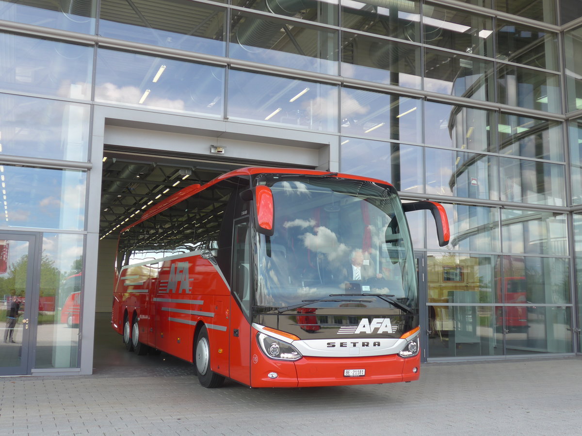 (171'176) - Fr die Schweiz: AFA Adelboden: Nr. 16/BE 21'181 - Setra am 20. Mai 2016 in Neu-Ulm, Setrawerk