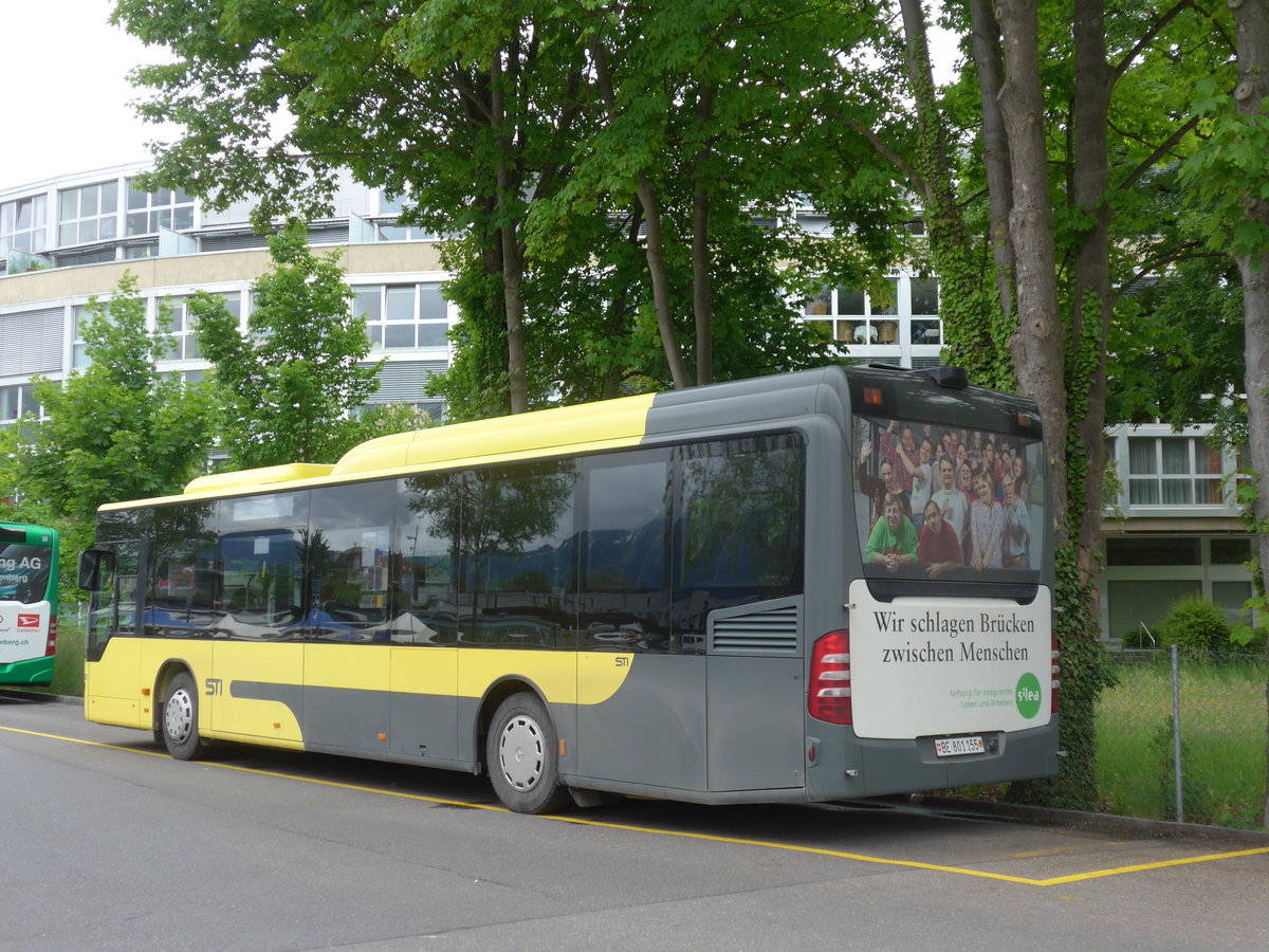 (171'525) - STI Thun - Nr. 155/BE 801'155 - Mercedes am 30. Mai 2016 bei der Schifflndte Thun