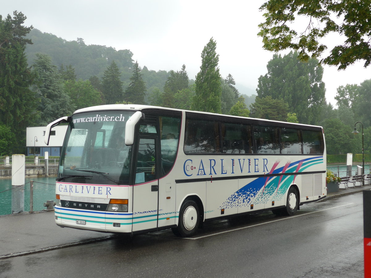 (171'935) - Carlivier, Savagnier - NE 10'115 - Setra am 21. Juni 2016 bei der Schifflndte Thun