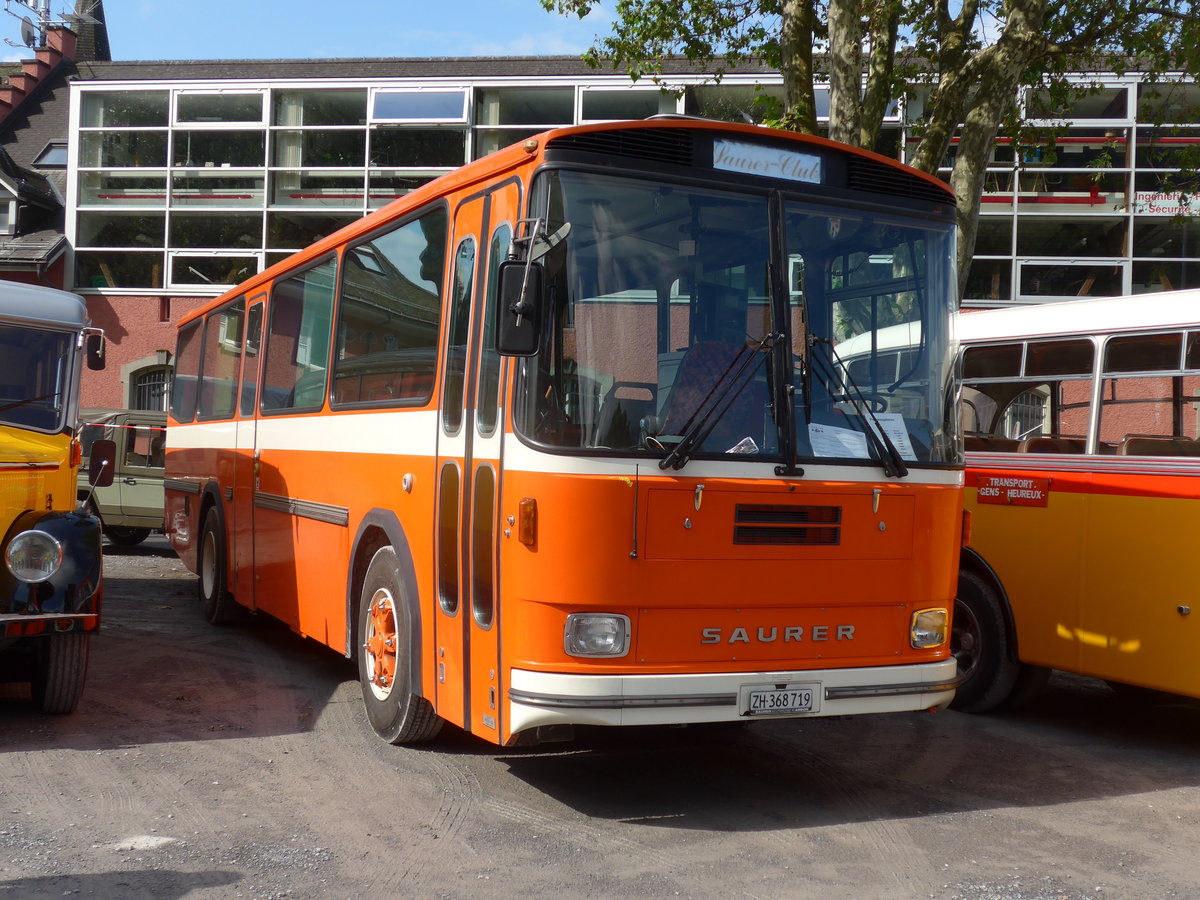 (171'962) - Mangold, Oberengstringen - ZH 368'719 - Saurer/Hess (ex RhV Altsttten Nr. 45) am 25. Juni 2016 in Aigle, Saurertreffen