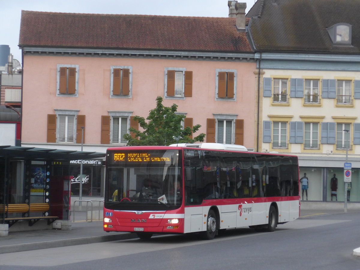 (173'249) - TRAVYS Yverdon - VD 178'779 - MAN am 22. Juli 2016 in Yverdon, Bel-Air