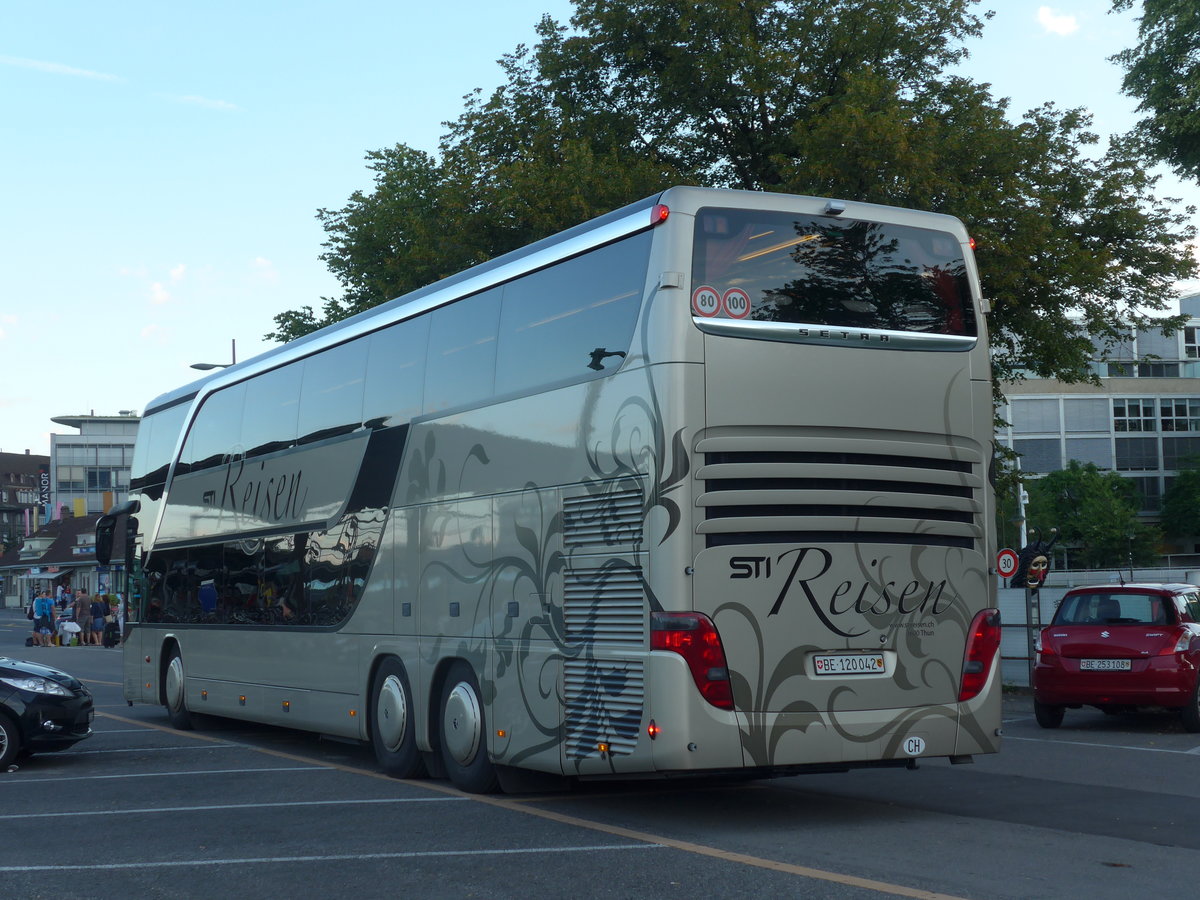 (173'368) - STI Thun - Nr. 42/BE 120'042 - Setra am 30. Juli 2016 in Thun, CarTerminal