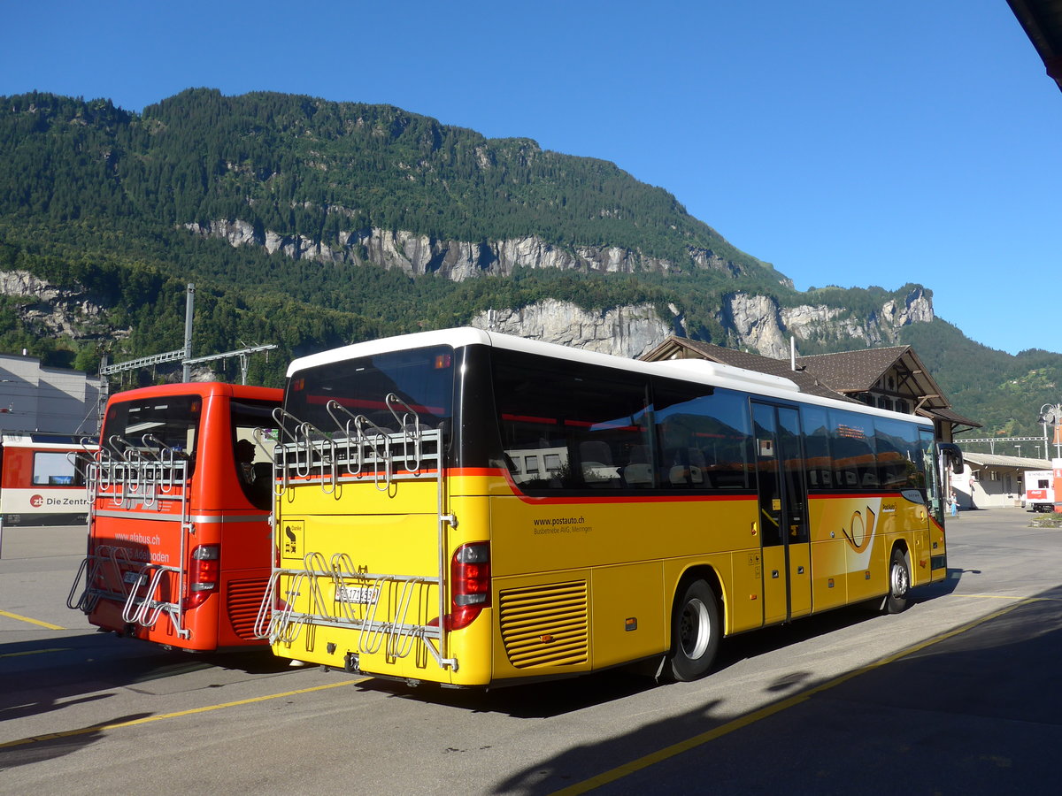 (173'698) - AVG Meiringen - Nr. 73/BE 171'453 - Setra am 8. August 2016 in Meiringen, Postautostation