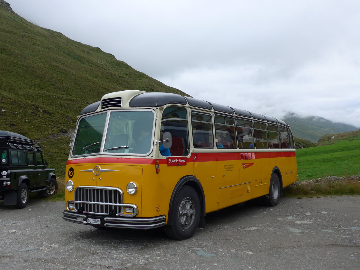 (174'194) - Tanner&Lambach, Reigoldswil - Nr. 2/BL 24'059 - FBW/R&J (ex Hunziker, Rschlikon; ex P 24'059; ex P 21'559) am 21. August 2016 in Juf
