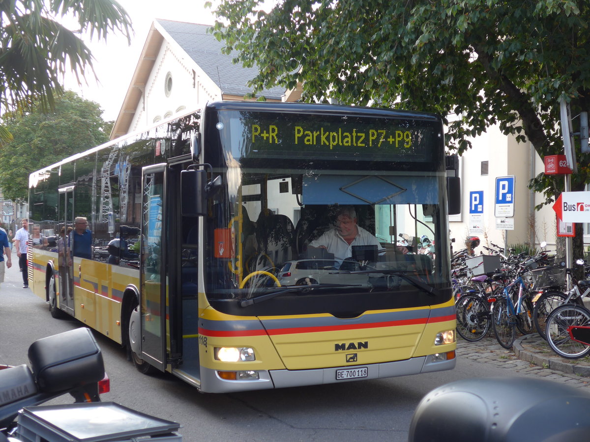 (174'435) - STI Thun - Nr. 118/BE 700'118 - MAN am 1. September 2016 in Thun, OHA