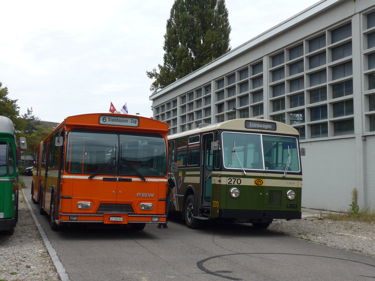 (174'492) - ZVB Zug (RWB) - Nr. 35/SZ 200'067 - FBW/Hess am 4. September 2016 in Aarberg, Halle TVB