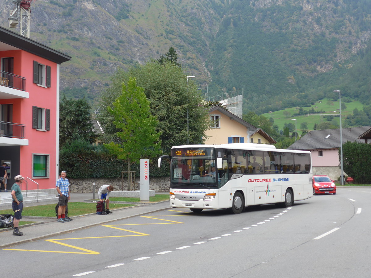 (174'835) - ABl Biasca - Nr. 18/TI 231'018 - Setra am 10. September 2016 in Olivone, Posta