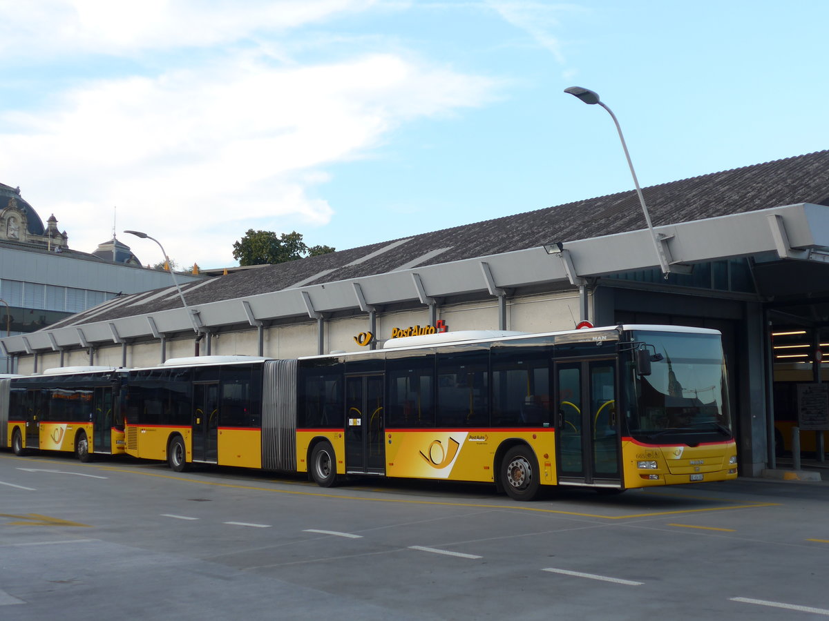 (174'917) - PostAuto Bern - Nr. 665/BE 656'302 - MAN am 11. September 2016 in Bern, Postautostation