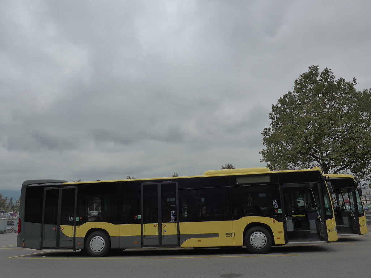 (175'434) - STI Thun - Nr. 186/BE 804'186 - Mercedes am 5. Oktober 2016 bei der Schifflndte Thun